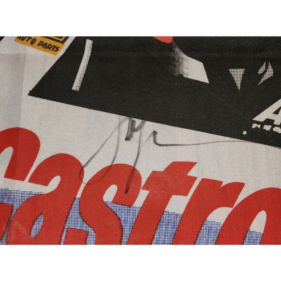 VTG 1997 SIGNED John Force NHRA Champion 6 Time Funny Car Banner 3FT X 5FT - Picture 2 of 3